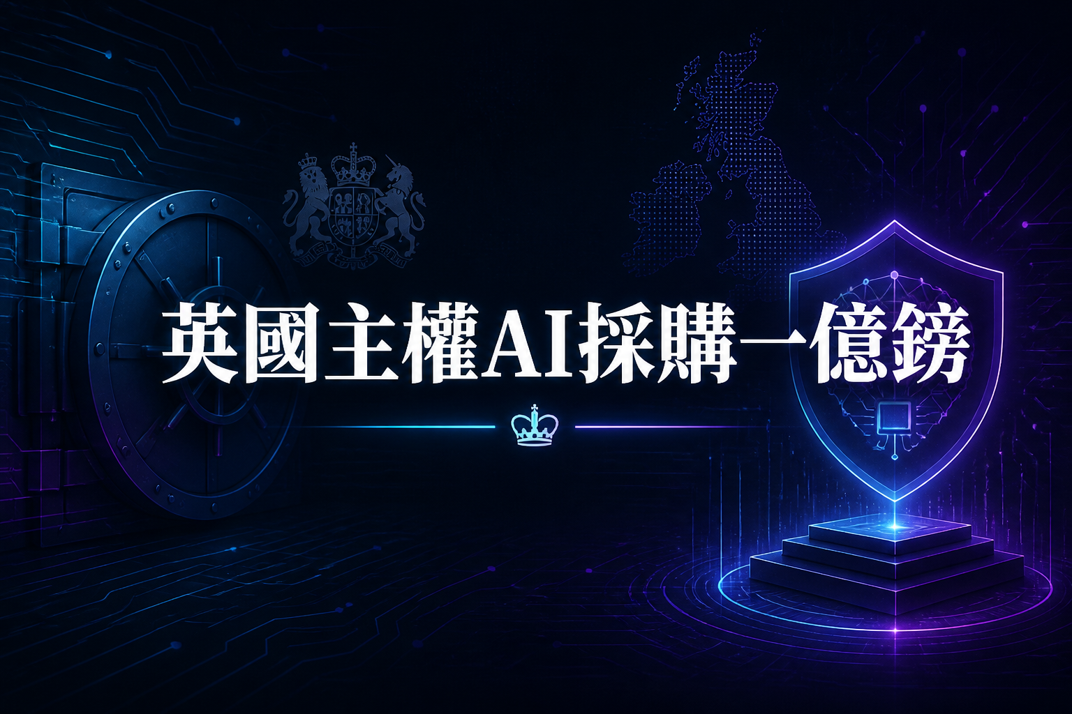 英國推出一億英鎊主權 AI 研發採購：政府當早期客戶，力推 NHS、國防與智能體安全