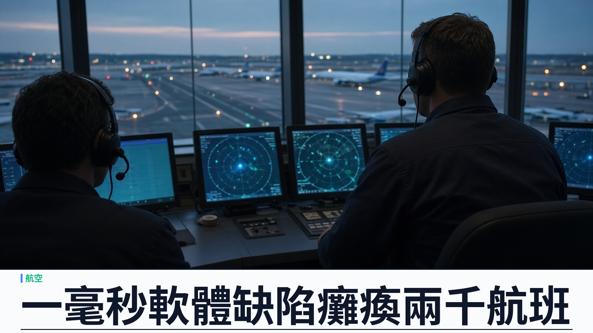 英國航管一毫秒軟體缺陷：兩千航班癱瘓，競態條件如何拖垮國家空域系統